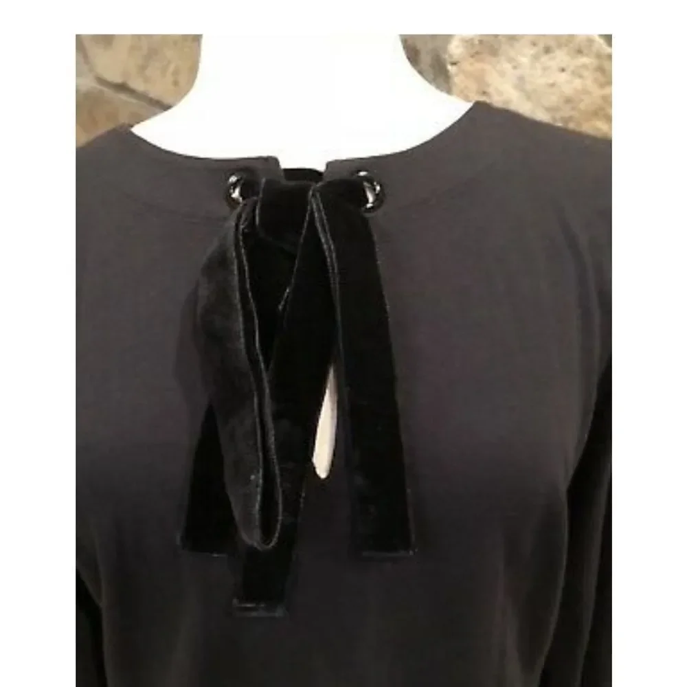 NWT J CREW  Velvet Tie Top